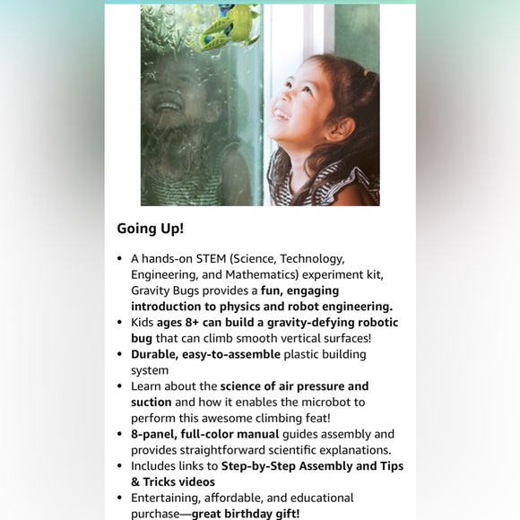 NWT! Gravity Bugs Microbot STEM kit - Picture 4 of 4